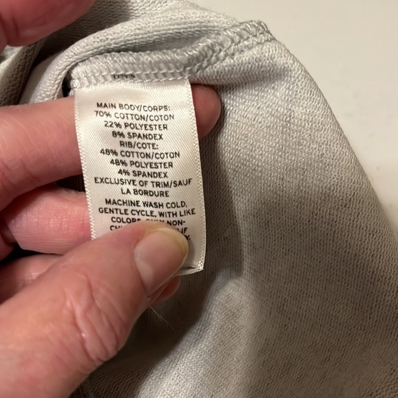 Trouve’ front lace sweatshirt, gray. Sz small - Picture 6 of 6